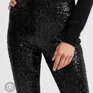 Chico's Juliet sequin front ponte knit pants